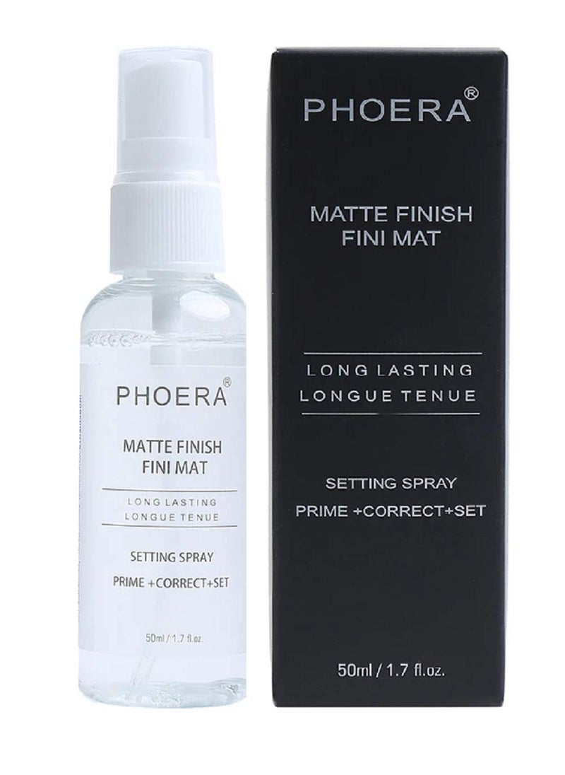 AQUAPURITY Phoera Makeup Setting Spray 3 In 1 Fixer Primer  Corrector Matte Finish Makeup Sealer Spray Long Lasting16Hr Wear Face Make Up Foundation Light Weight Beauty Blender