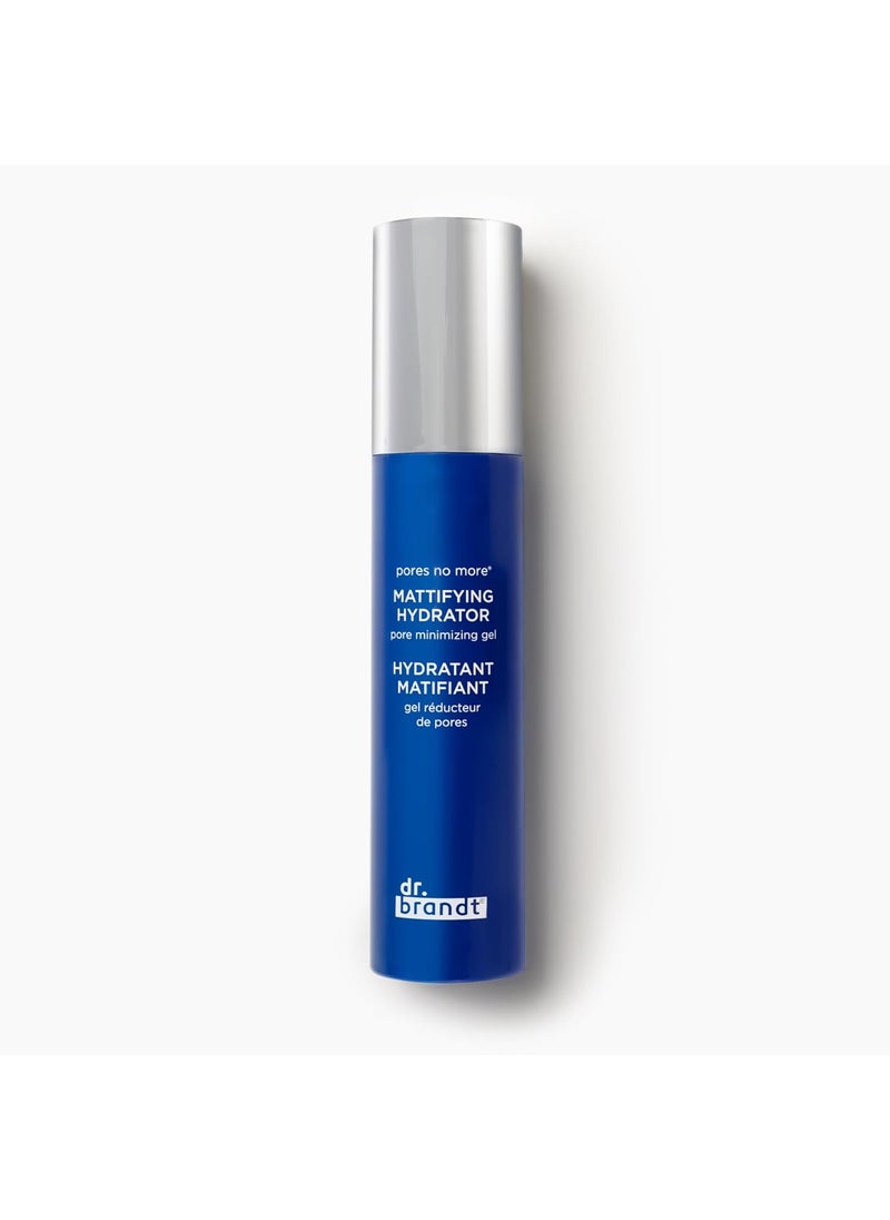 Dr Brandt Pores No More Mattifying Hydrator  Targets Shine Oiliness  Enlarged Pores  Hydrates for Up to 8 Hours  17 oz
