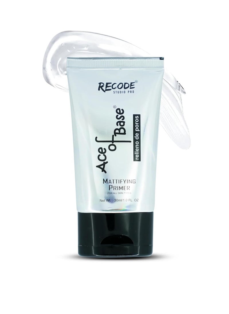 Recode Makeup Ace of Base Primer for Oily Skin  Dry Skin Extremely Lightweight  Silky Smooth On Skin Primer for Face Makeup Face Primer for Women  Girls For All Skin Types 30ml