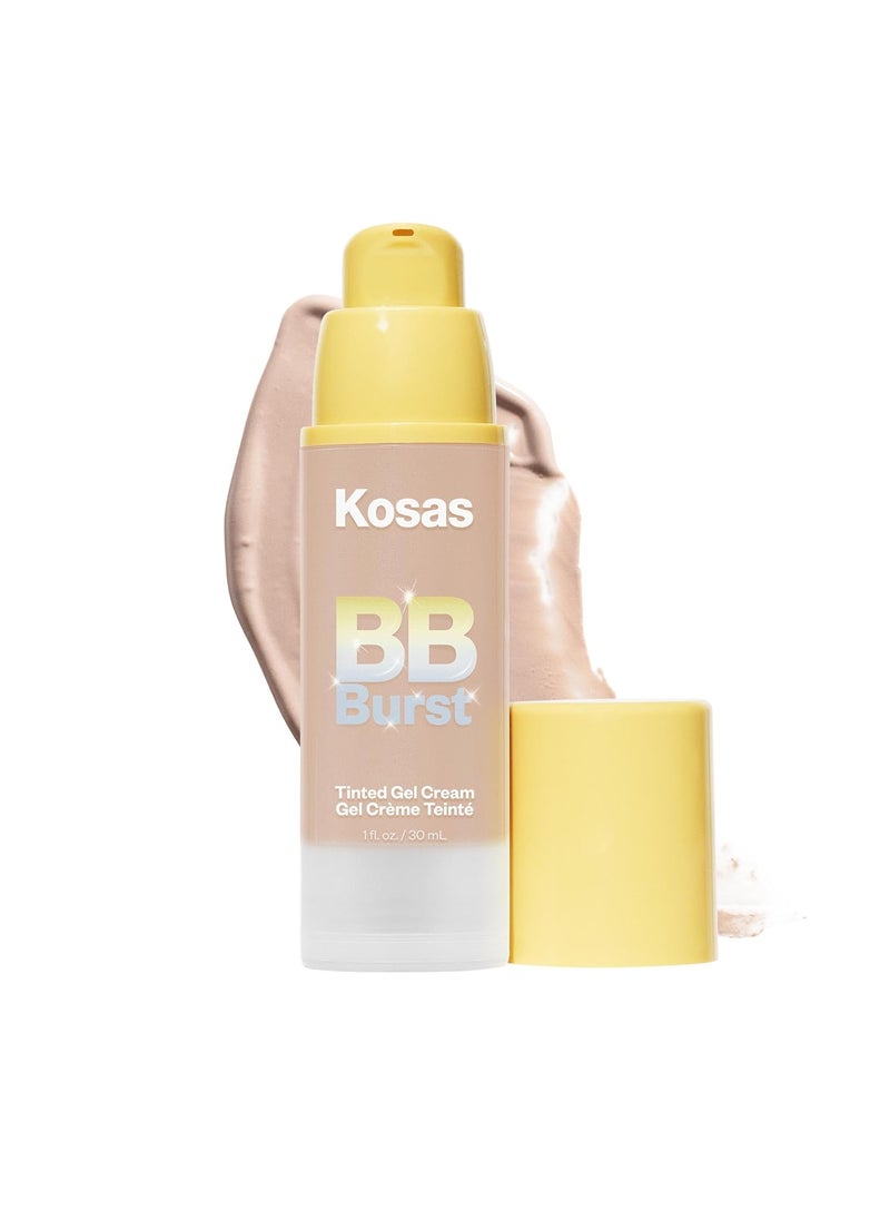 Kosas BB Burst Tinted Face Gel Cream  Supports Healthy Collagen Smoothes Skin Hydrates  Moisturizes  Lightweight Buildable Coverage  Light Medium Neutral 21 1 Oz30 ML
