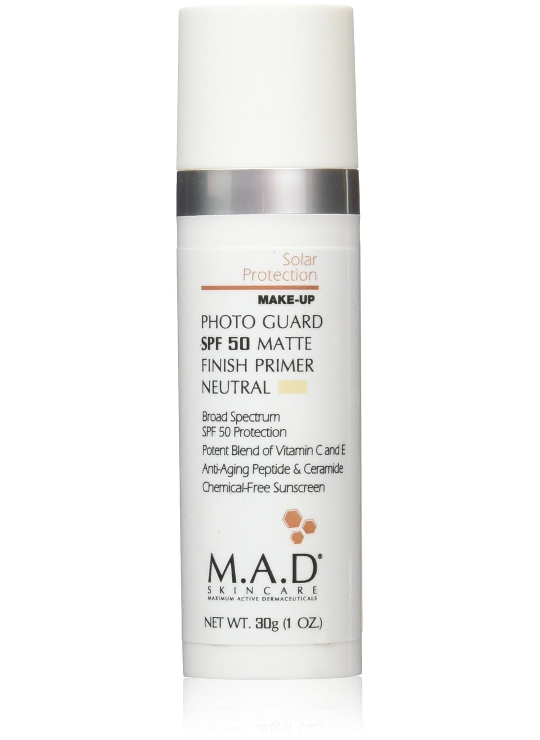 MAD SKINCARE SOLAR PROTECTION Photo Guard SPF 50 Matte Finish Primer Neutral  30g