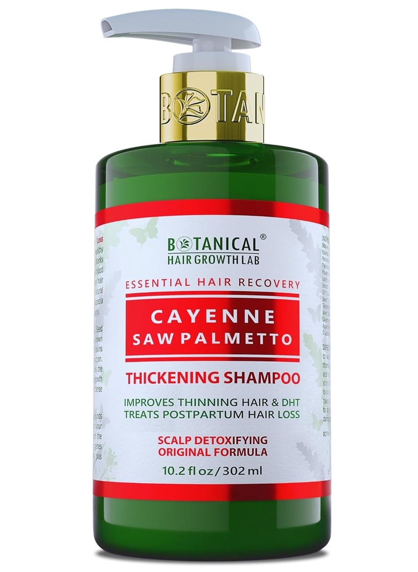 Botanical Hair Growth Shampoo Scalp Detox Cayenne Shampoo AntiThinning Shampoo Thickening Shampoo for Thinning Hair Hair Loss Shampoo Thickening Products For Women  Men 102 Fl Oz
