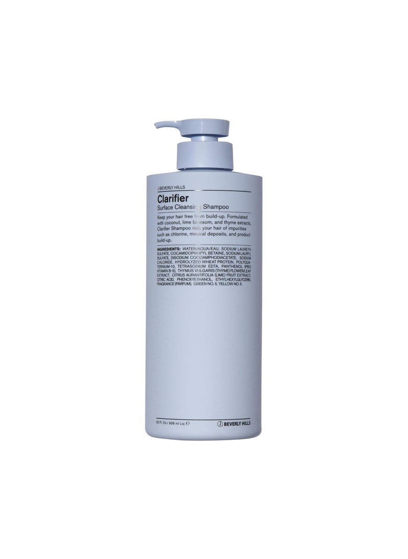 J Beverly Hills Blue Clarifier Purifying Shampoo with Coconut Oil to Hydrate Hair 12 Oz 32 Oz