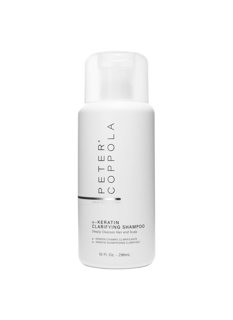 PETER COPPOLA aKeratin Clarifying Shampoo  Gentle And Deep Cleansing Sulfate Free Shampoo Removes Build Up Oils And Excess Product From Hair And Scalp  Reduces Oily Hair 10 Fl Oz