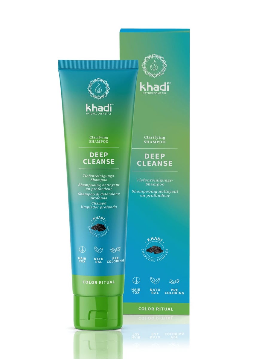 KHADI DEEP CLEANSE Ayurvedic Clarifying Shampoo  5 oz  Intensive clarifying deep cleansing of hair and scalp  100 natural silicone sulfate  parabenfree  Certified natural cosmetics