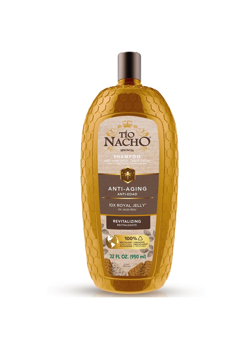 Tio Nacho AntiAgingRevitalizing Shampoo with Royal Jelly  AgeDefying Shampoo for Aging Hair Defy Damage and Revitalize with Natural Ingredients for Stronger Healthier Hair 32 fl oz