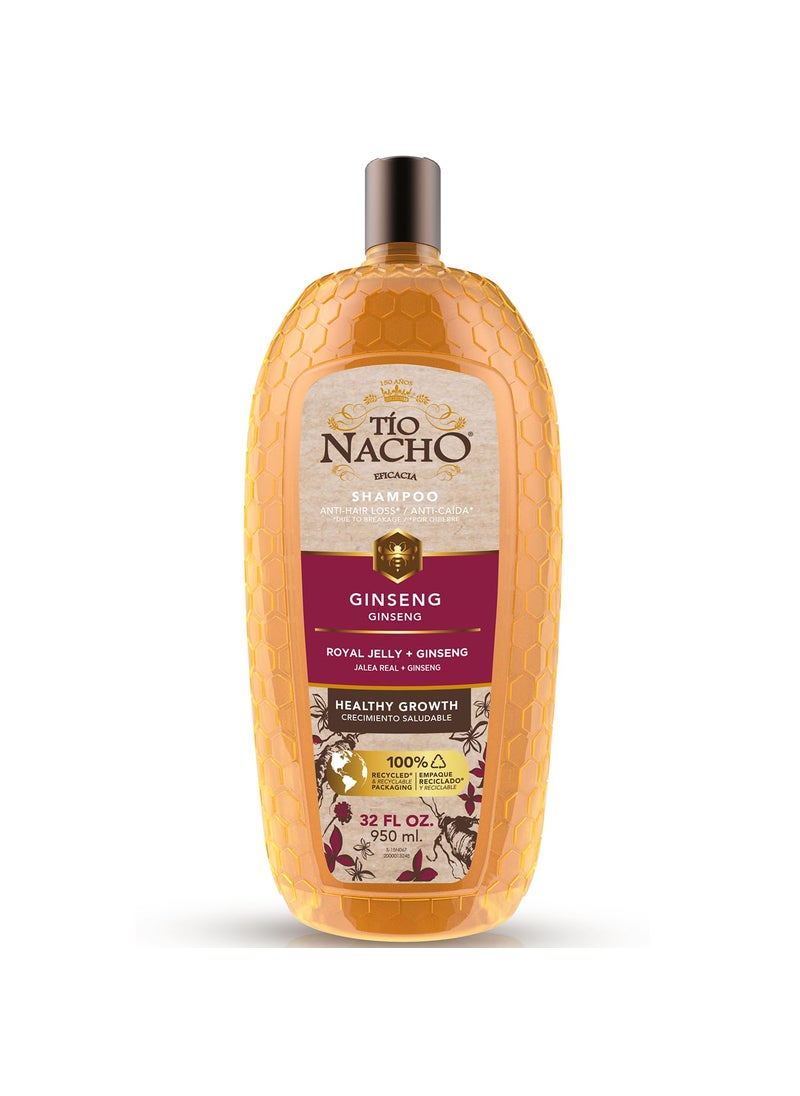 To Nacho Ginseng Shampoo with Royal Jelly  Revitalizing Shampoo for Healthy Strong Hair Nourishment and Hair Care 32 fl oz