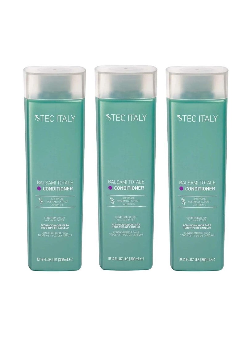 Tec Italy Balsami Totale Conditioner for All Hair Types  300 ml Pack of 3