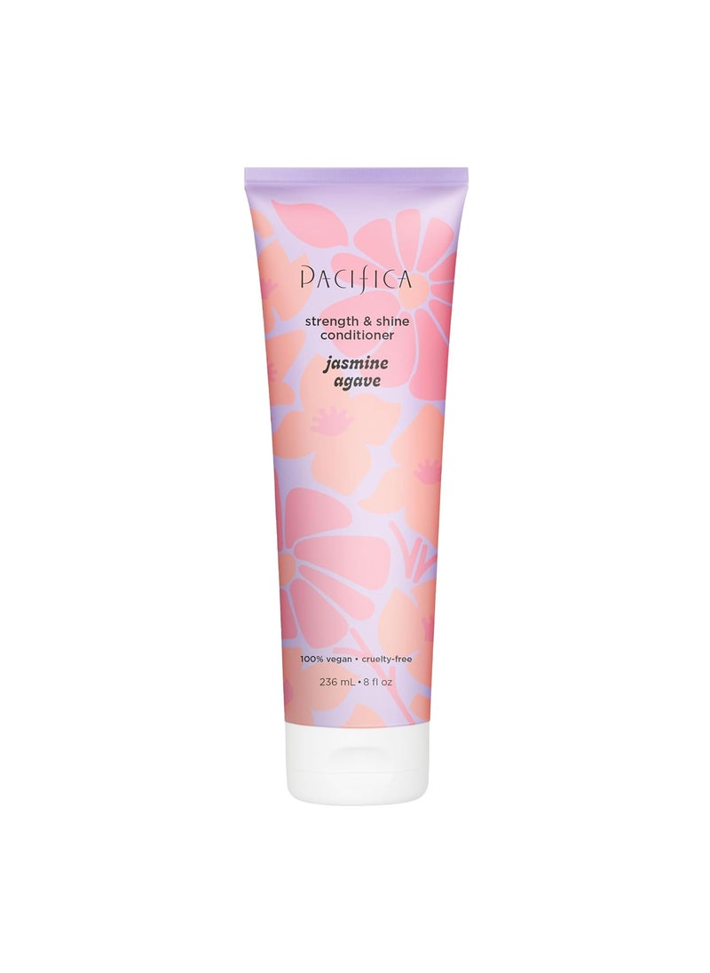 Pacifica Hair Conditioner  Jasmine Agave Strength  Shine Hair Repair  for All Hair Types  Moisturizes  Hydrates Dry Brittle Hair  Parabens  Sulfates Free Clean Beauty Vegan Dermatologist Tested