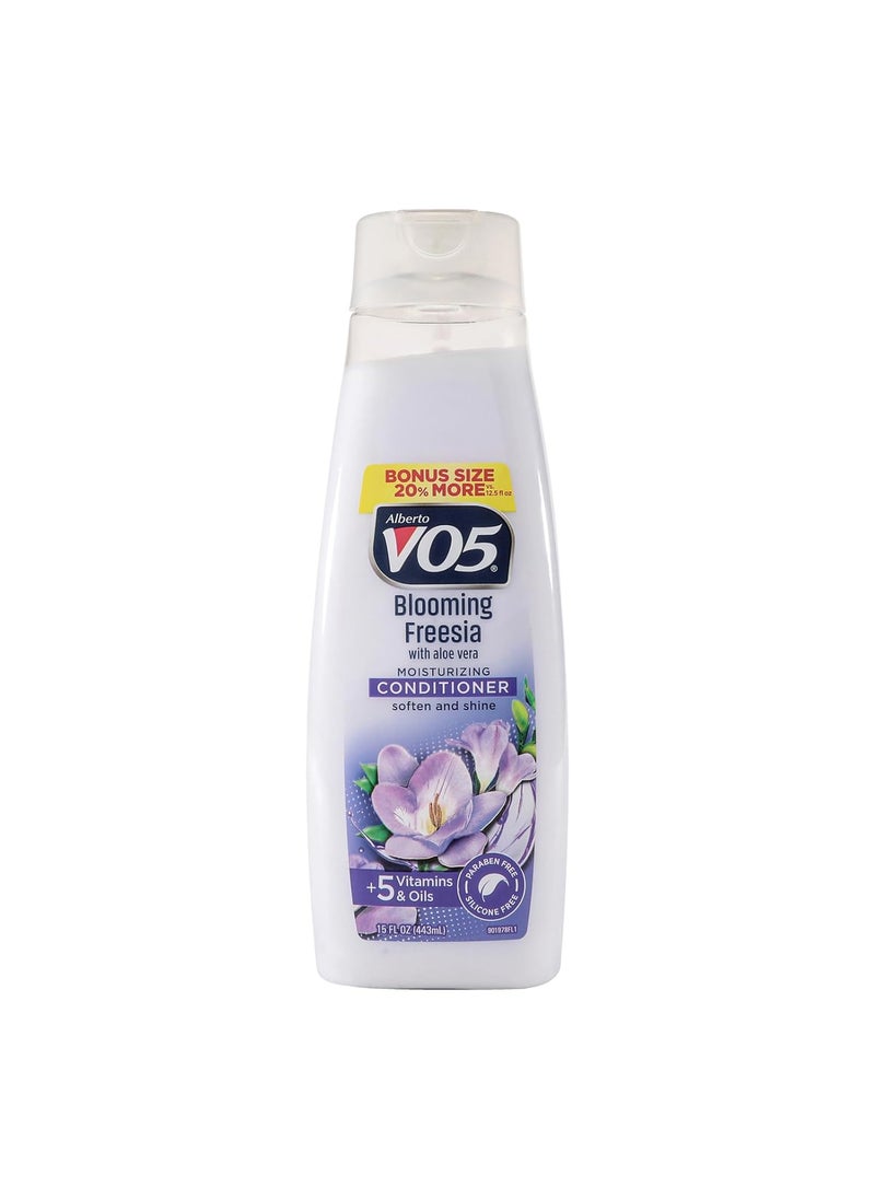 Alberto VO5 Blooming Freesia Revitalizing Conditioner  Hair Conditioner Formulated with Essential Vitamins and Oils  Fresh Floral Fragrance  15 oz