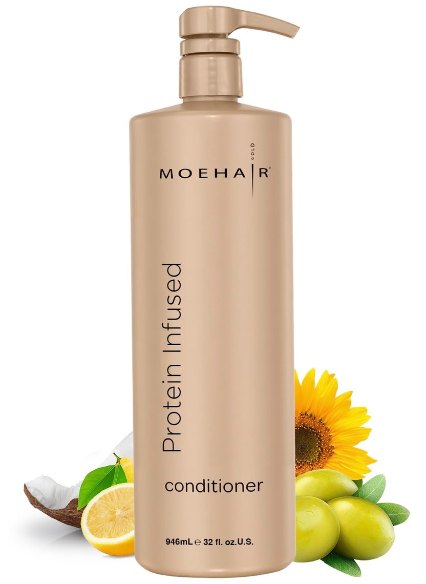 MOEHAIR Protein Infused Hair Conditioner 32 Fl oz For Chemically Treated Damaged Dry Hair With Proteins  Smoothens Split Ends  Adds Shine and Luster  Protein Conditioner