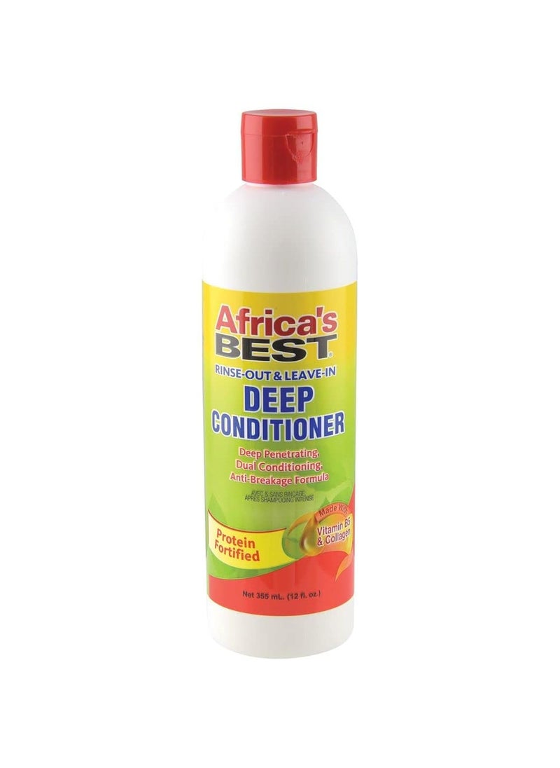 Africas Best Rinse Out and Leave in Deep Conditioner 12 Ounce CH110612