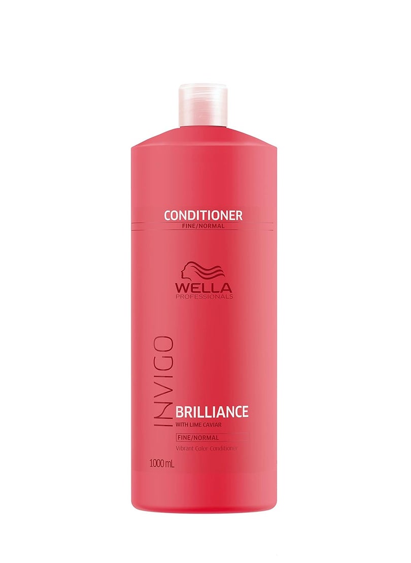 Wella Professionals Invigo Brilliance Conditioner  For Coarse Colored Hair Color Protecting  Color Vibrancy Conditioner 338 Fl Oz
