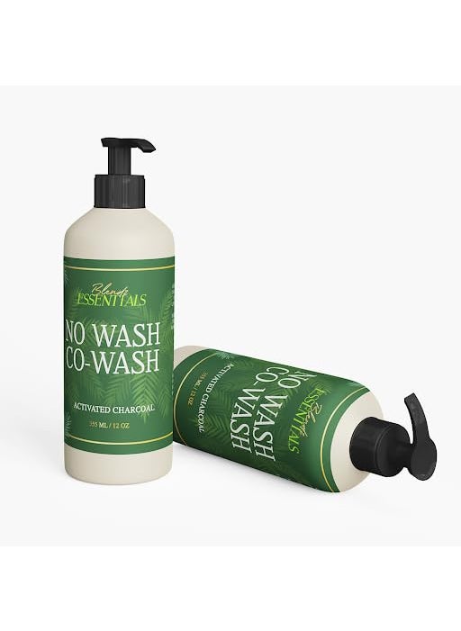 Blendz Essentials No Wash Cowash Moisturizing  Charcoal Activated Cleansing Conditioner  Detoxifying LatherFree For Coarse Curly Dry Hair  Scalp Color Safe Vegan Sulfate Free Paraben Free