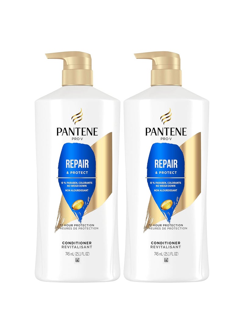 Pantene Conditioner Twin Pack with Hair Treatment Repair  Protect for Damaged Hair Safe for ColorTreated Hair