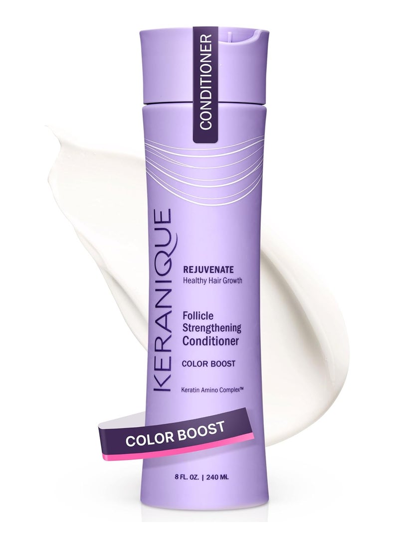 Keranique Color Boost Scalp Revitalizing Keratin Conditioner for Color Treated Hair 34 fl oz Free of Sulfates Dyes and Parabens