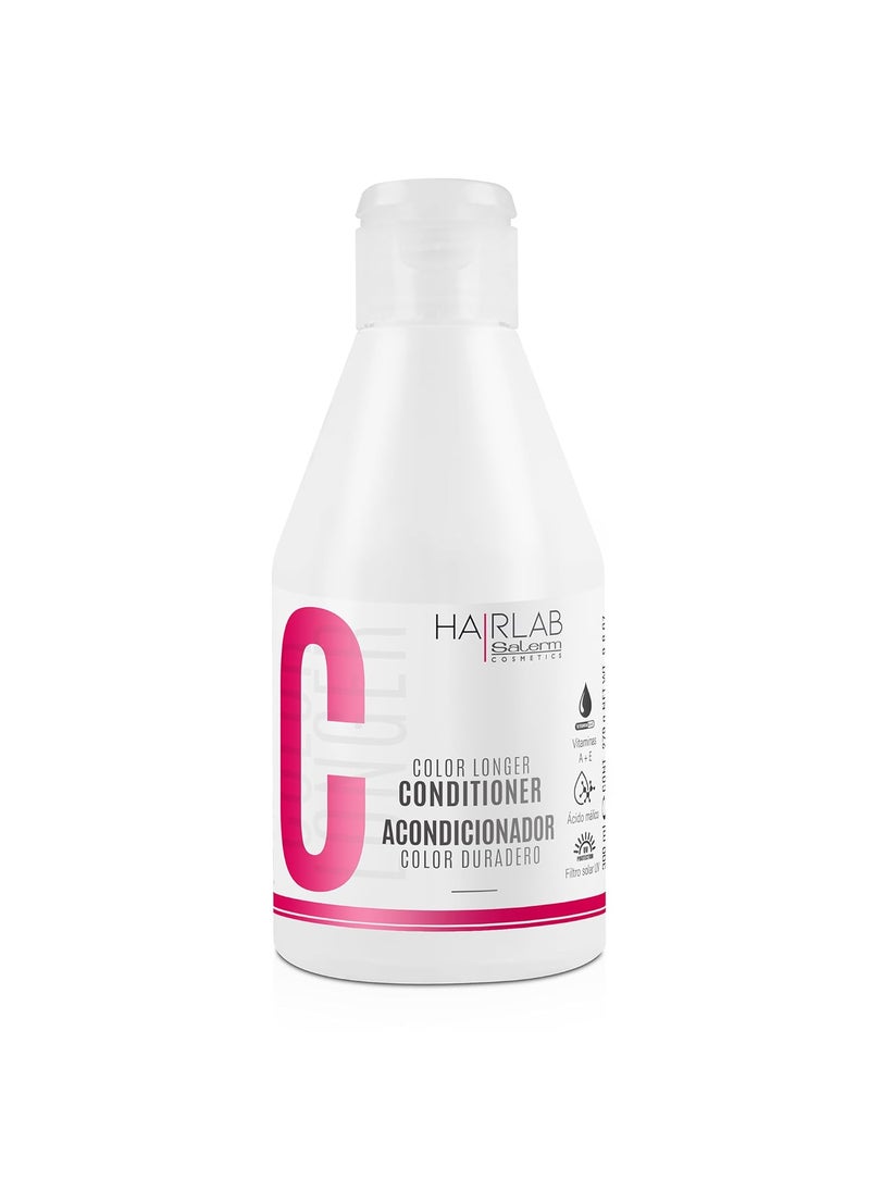SALERM  Dyed Hair Conditioner  Color Longer Hair Lab  300 ml  with Provitamin B5 and Vitamins A and E  Seals and Maintains Color  UV Protector  Sulfate and ParabenFree