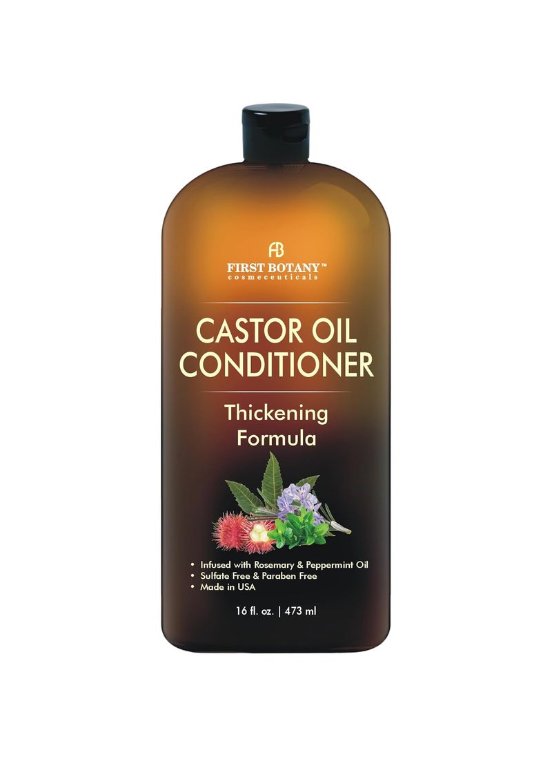 Castor Oil Conditioner  An Anti Hair Loss Conditioner Thickening formula For Hair Regrowth Anti Thinning Sulfate Free For Men  Women Anti Dandruff Treatment 16 fl oz