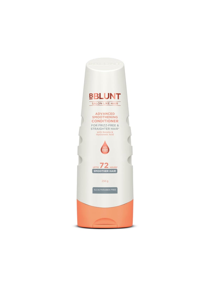 Advanced Smoothening Conditioner with Keratin  Hyaluronic Acid  Controls Frizz  Makes Hair Straight  Deeply Nourishes  Adds Shine  Gives Silky Smooth Hair  882 Oz250 g