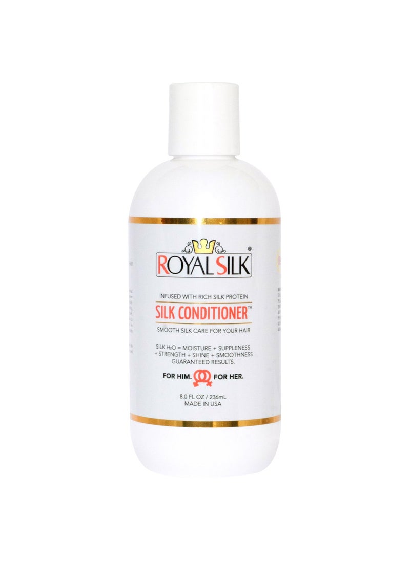 Royal Silk The Original Silk Conditioner Smooth as Silk for Hair Like Silk  Soft Creamy Fragrant Smoothing Hydrating Lubricating  Superb Detangler  All Genders Ages Hair Types  8 oz