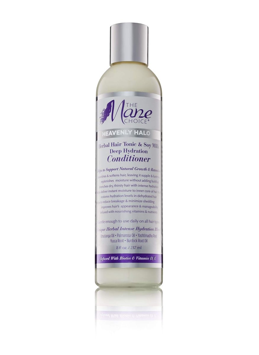 The Mane Choice Heavenly Halo Herbal Hair Tonic  Soy Milk Deep Hydration Conditioner 8 Ounce