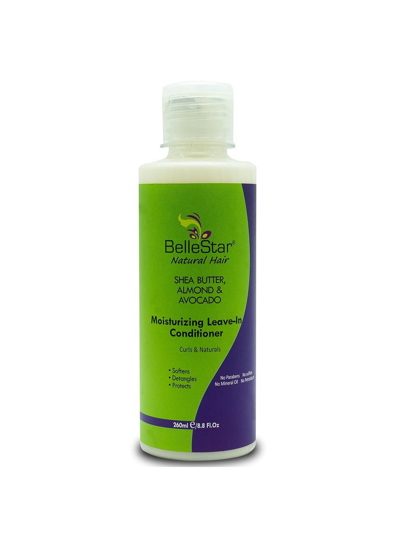 Bellestar Natural African Leavein Conditioner for Dry  Damaged Hair  Super Moisturizer  Detangler with Shea Butter  Avocado  Daily Wonder Hair Protection for Healthy Bounce Curl 88 Fl oz