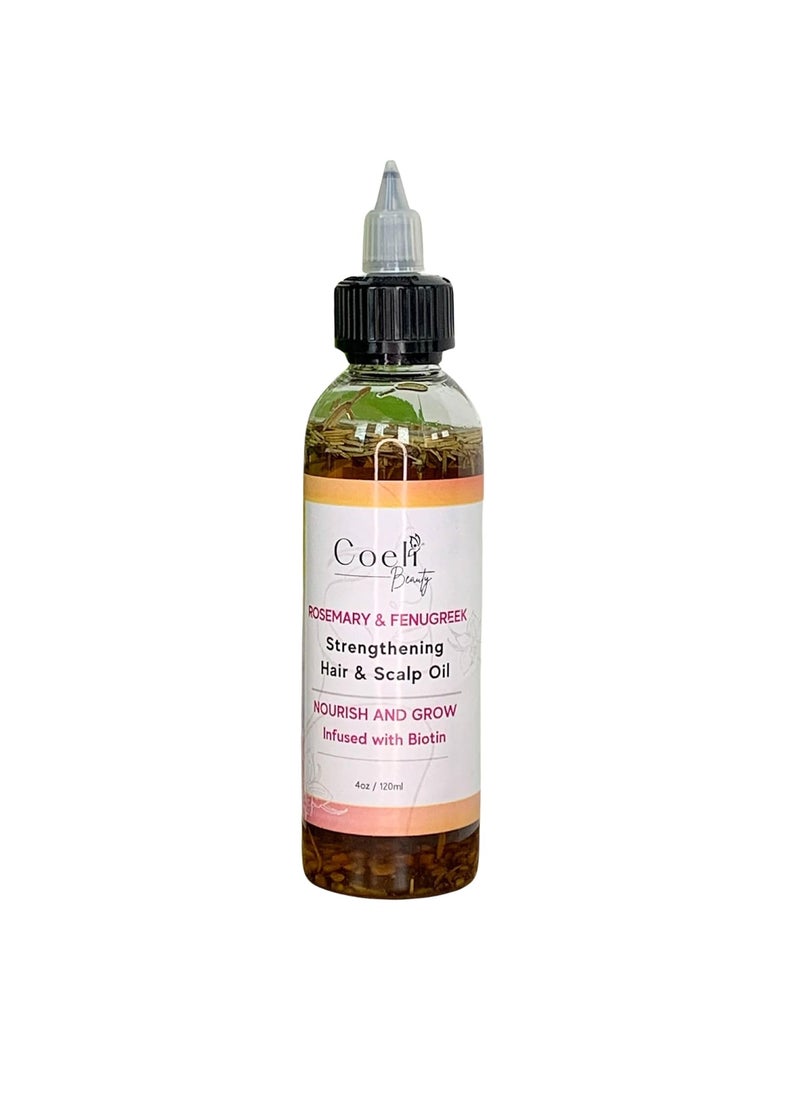 Rosemary  Fenugreek Hair OilGROW your Hair Naturally 4 Fl Oz Pack of 1 Brown