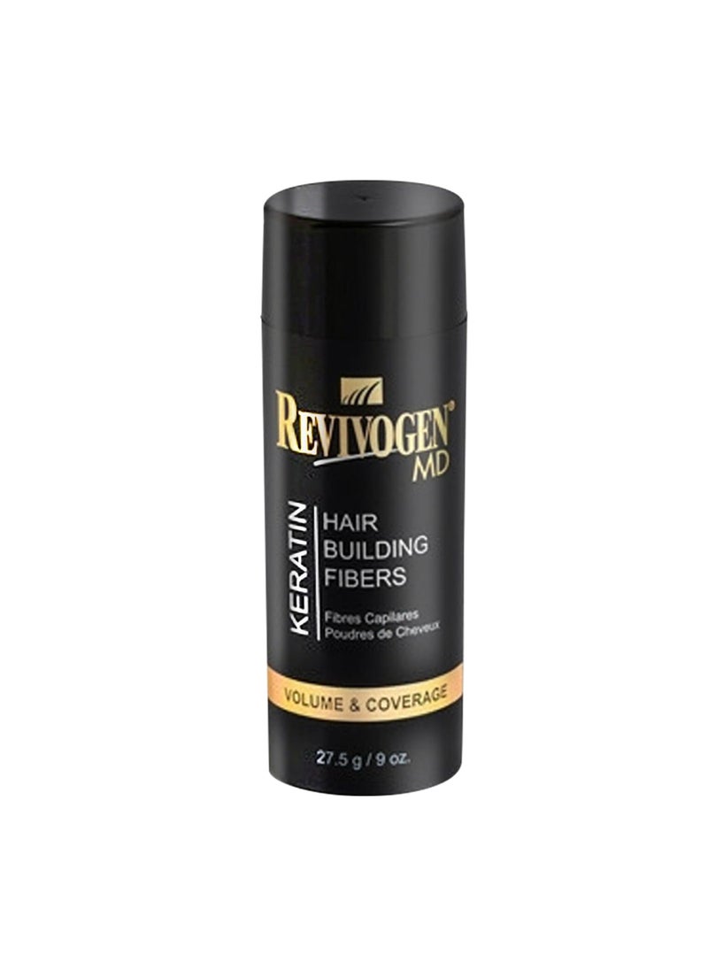 Revivogen MD Keratin Hair Building Fibers Hairline Powder Hair Fibers Hair Fibers for Thinning Hair Hair Fiber Spray Thick Fiber for Hair Men and Women Hair Filler 9oz Black