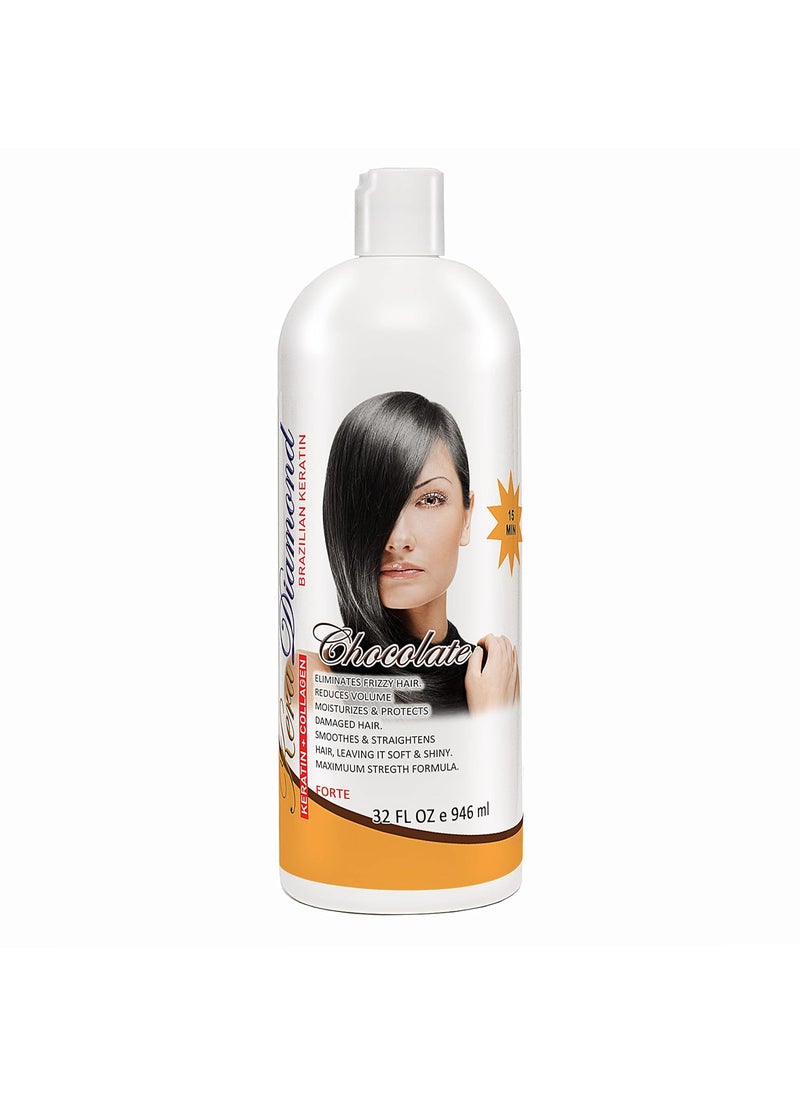 Kera Diamond Keratin Treatment Chocolate Restore wVitaminas 32FL Oz