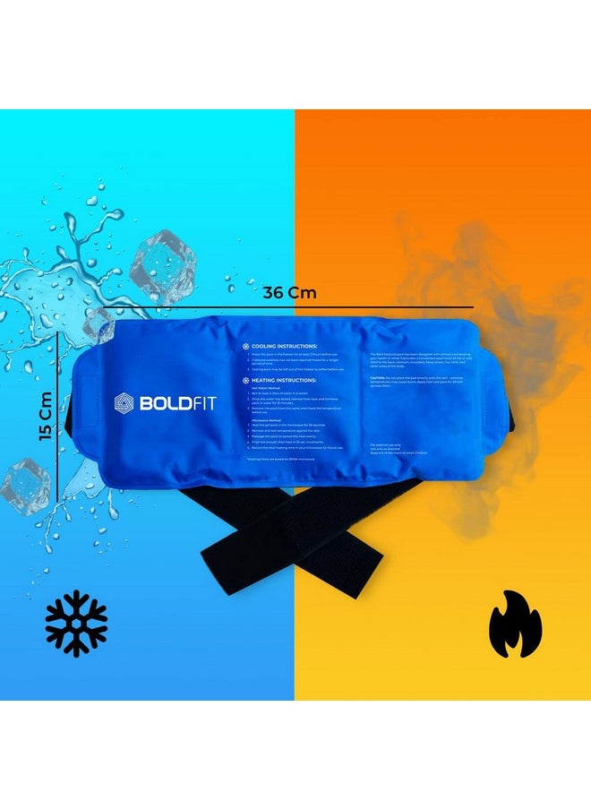 Boldfit Reusable Hot and Cold Ice Gel Pack with Adjustable Strap Ice Bag for Pain Relief Cold Ice Gel Pack for Shoulder, Knee, Back, Neck, Hip Hot Compression Gel