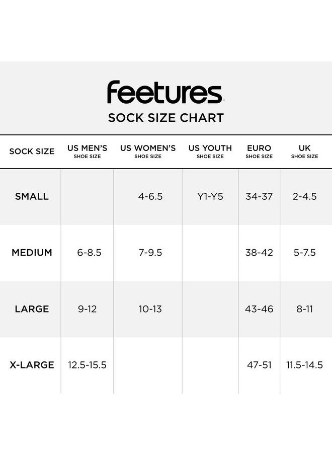Feetures High Performance Max Cushion Ankle Sock - No Show Socks for Women & Men with Heel Tab - Black, M (3 Pair)
