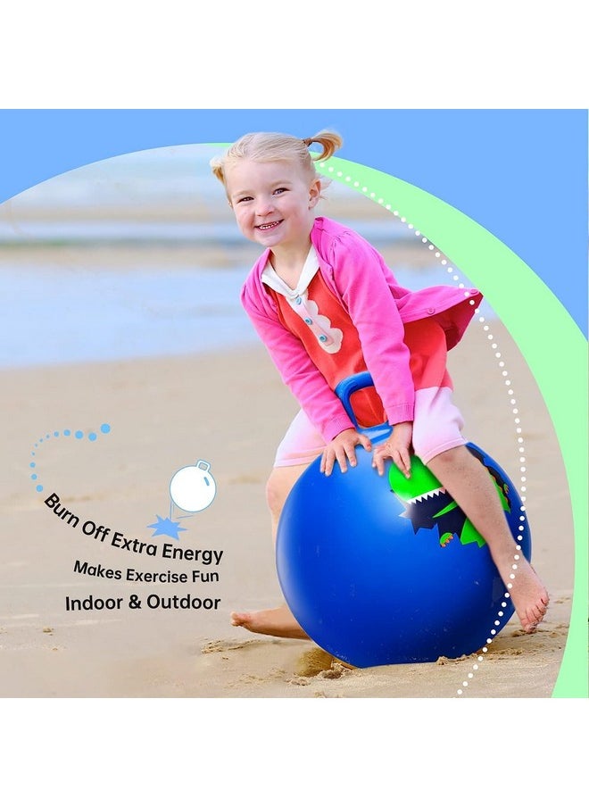 Sisliya Bouncy Ball for Children, Bouncy Ball from 3 4 5 6 Years,Hopper Ball, Jump Ball for Boys Girls, Toddlers Spring Balls, Garden Game Indoor Outdoor (65 cm) (Blue)