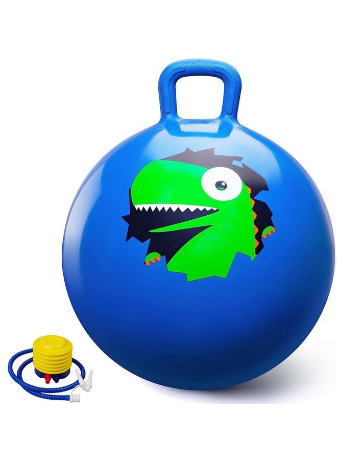 Sisliya Bouncy Ball for Children, Bouncy Ball from 3 4 5 6 Years,Hopper Ball, Jump Ball for Boys Girls, Toddlers Spring Balls, Garden Game Indoor Outdoor (65 cm) (Blue)