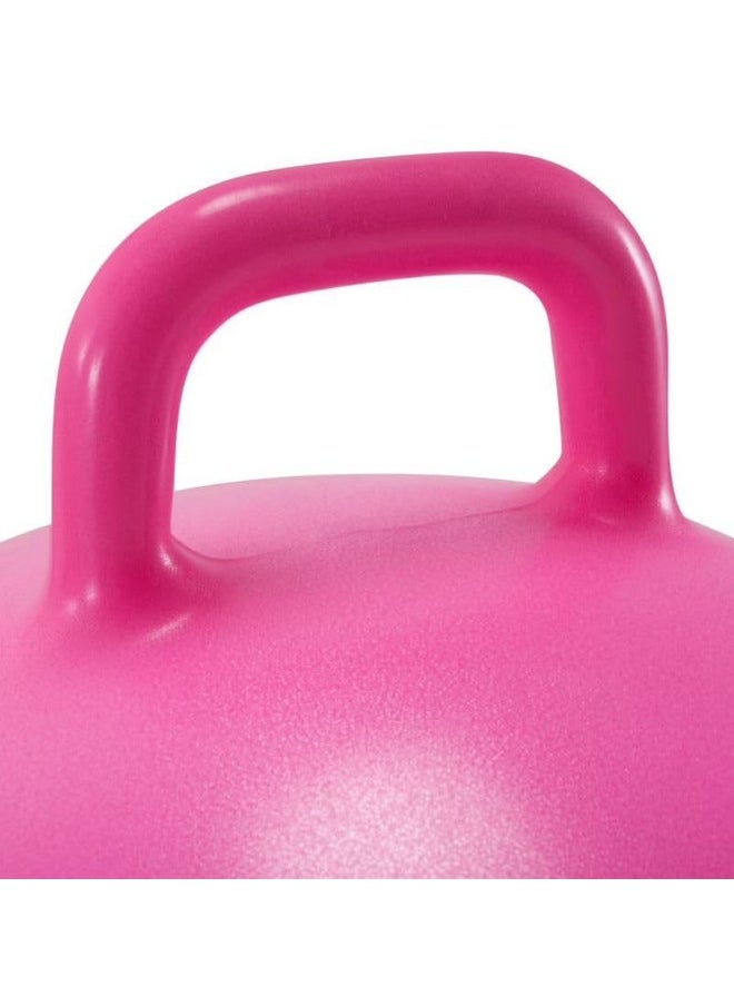 Sisliya Children's Hopper Ball Jumping Bouncy Ball Inflatable Gymnastics Ball Outdoor Season Racing Fitness Accessories for Nursery Children (65 cm) (Pink)