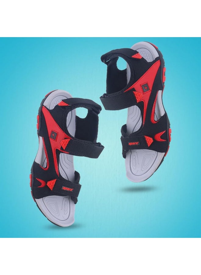 Sparx mens SS 453 | Latest, Daily Use, Stylish Floaters | Red Sport Sandal - 7 UK (SS 453)