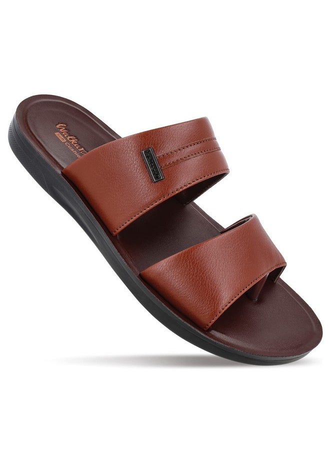 WALKAROO WE1328 Mens Sandals for dailywear and regular use for Indoor & Outdoor - B Brown