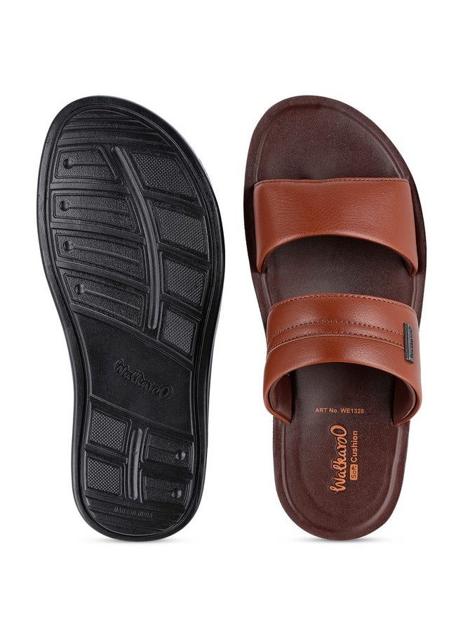 WALKAROO WE1328 Mens Sandals for dailywear and regular use for Indoor & Outdoor - B Brown