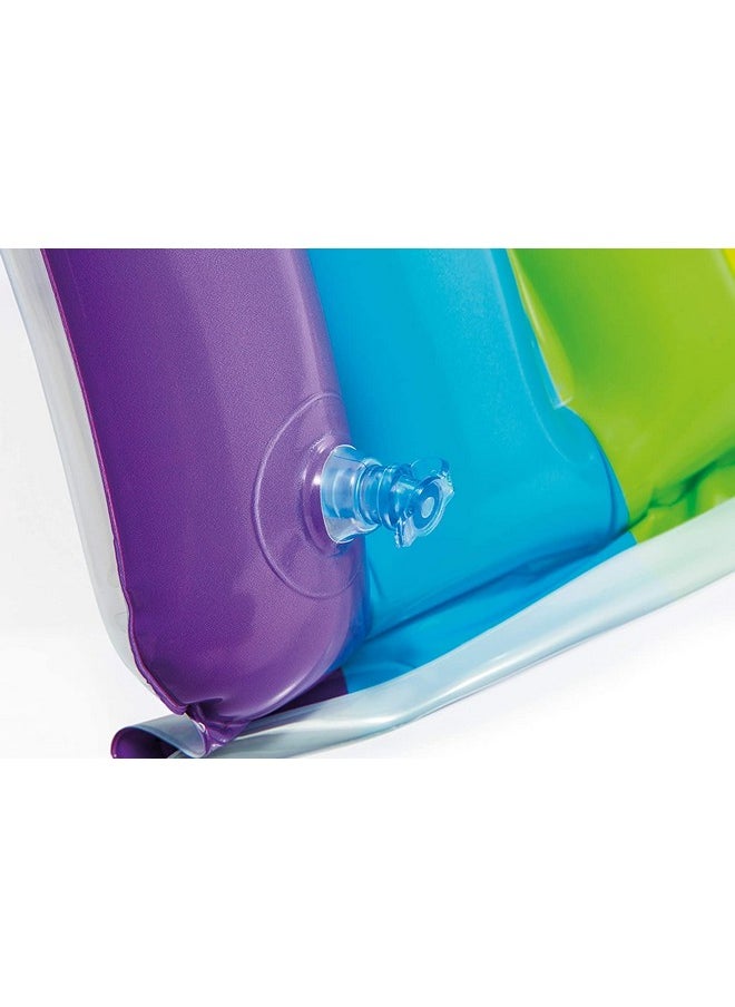 Toyshine Inflatable Rainbow Children's Pool for Babies with Canopy, Water Fun Kids Pool Party Gift for Boys and Girls 142 x 119 x 84 cm