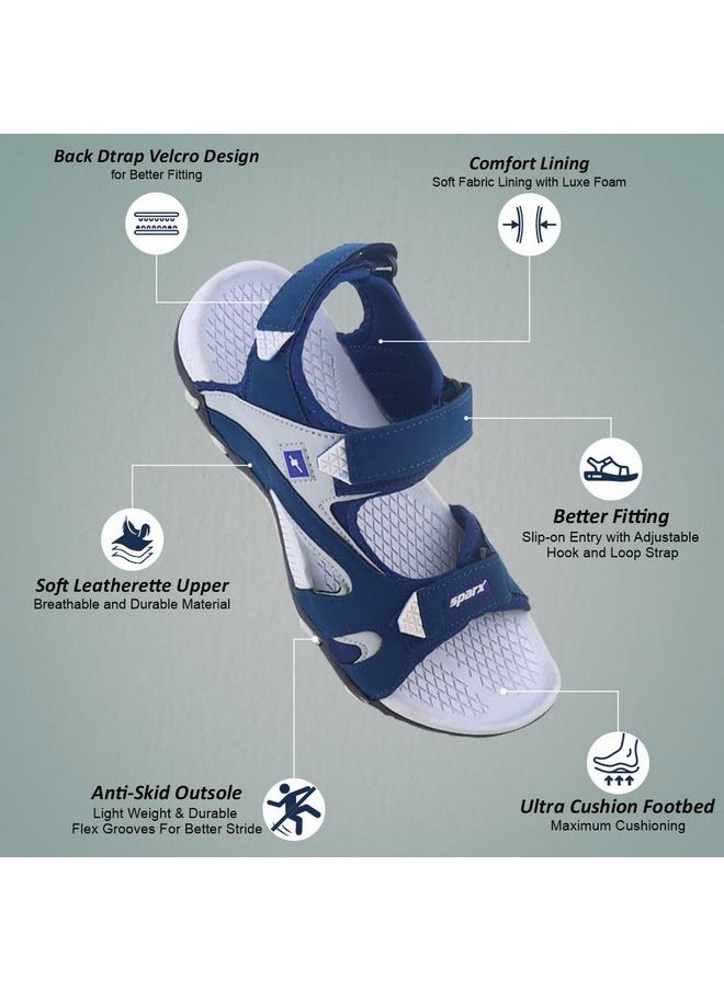 SPARX mens SS 453 | Latest, Daily Use, Stylish Floaters | Grey Sport Sandal - 7 UK (SS 453)