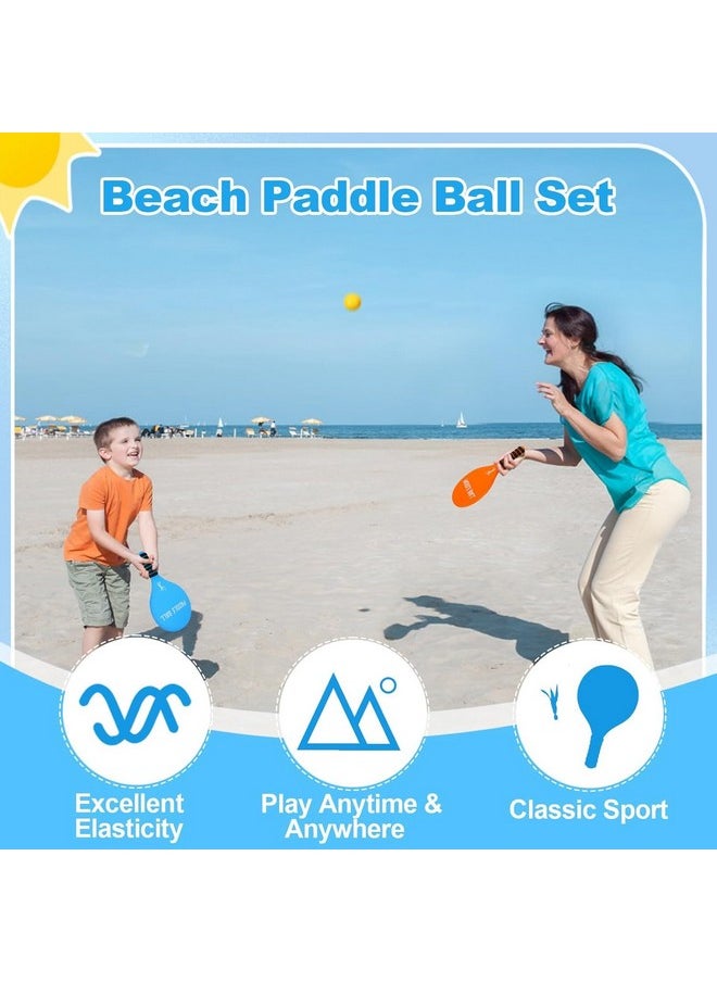 Chocozone Toss & Catch Ball Game Indoor & Outdoor Toys for Kids Beach Toys Pool Toys for 4 5 6 7 8 9 Years Old Boys & Girls (Beach Paddle Ball Set)