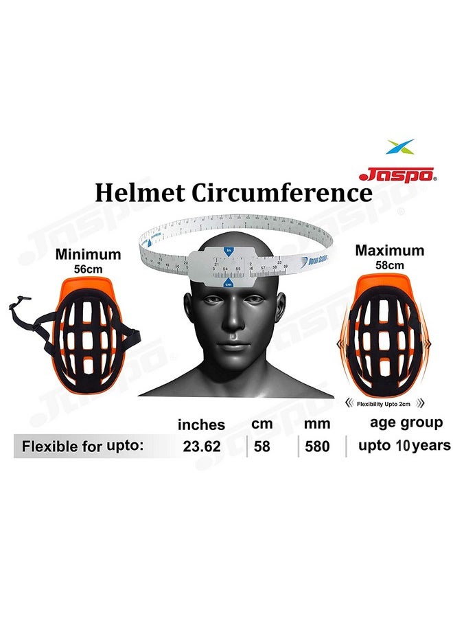 Jaspo Sturdy SX4 Adjustable Multisport Helmet for Skateboarding, Skating, Cycling & Other Sports Age Group up to 4-10 Years for Kids - Made in India (Small, Black)