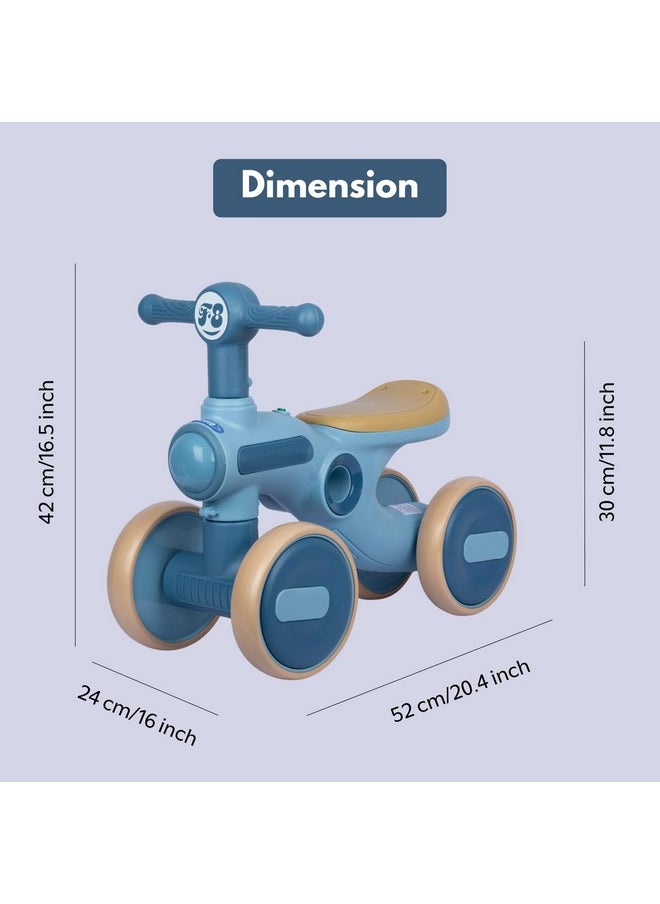 M MCIRCO® Baby Balance Bike Toddler Bike Kids Toys for 1 Year Old Boys Girls 12-36 Months Toys Kids Balance Bike Best First Birthday Gifts Children Walker Baby Walker 4 Wheels Bicycle. (Blue)