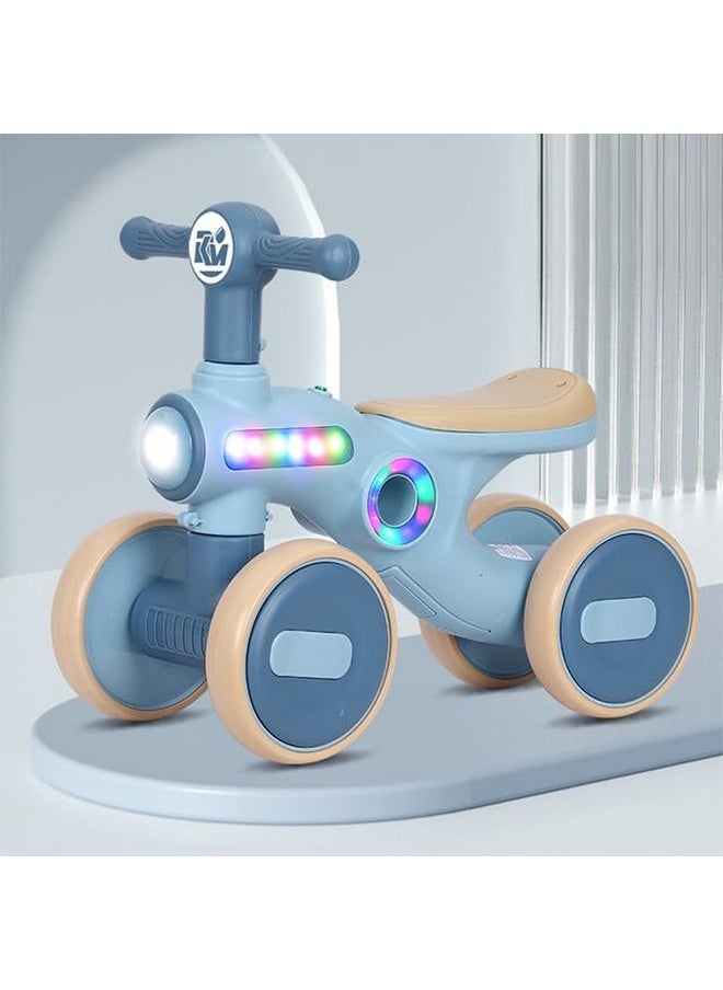 M MCIRCO® Baby Balance Bike Toddler Bike Kids Toys for 1 Year Old Boys Girls 12-36 Months Toys Kids Balance Bike Best First Birthday Gifts Children Walker Baby Walker 4 Wheels Bicycle. (Blue)
