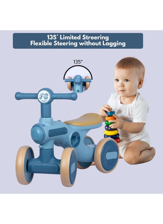 M MCIRCO® Baby Balance Bike Toddler Bike Kids Toys for 1 Year Old Boys Girls 12-36 Months Toys Kids Balance Bike Best First Birthday Gifts Children Walker Baby Walker 4 Wheels Bicycle. (Blue)