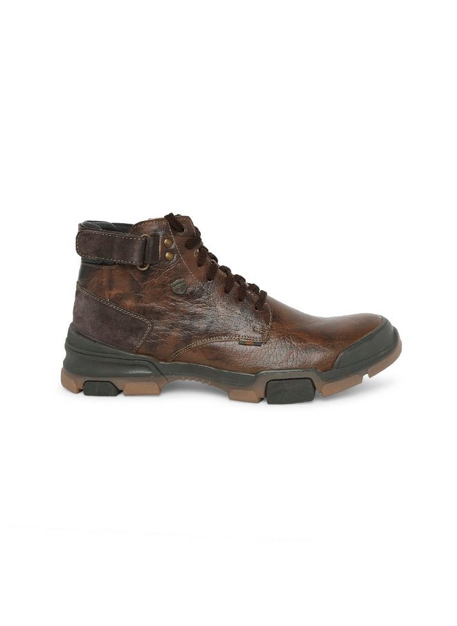 URI Genuine Leather Tan Casual Boots For Mens: Size UK 10