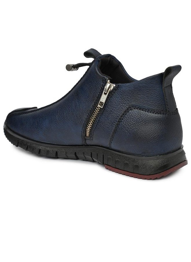Jaripeo TRETAN Vegan Navy Casual Boots For Mens