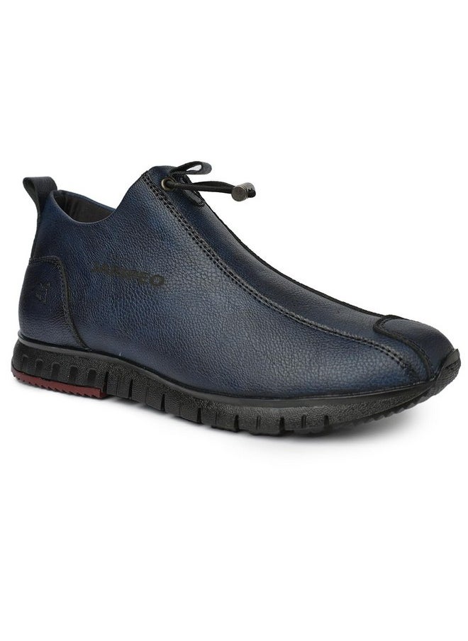 Jaripeo TRETAN Vegan Navy Casual Boots For Mens