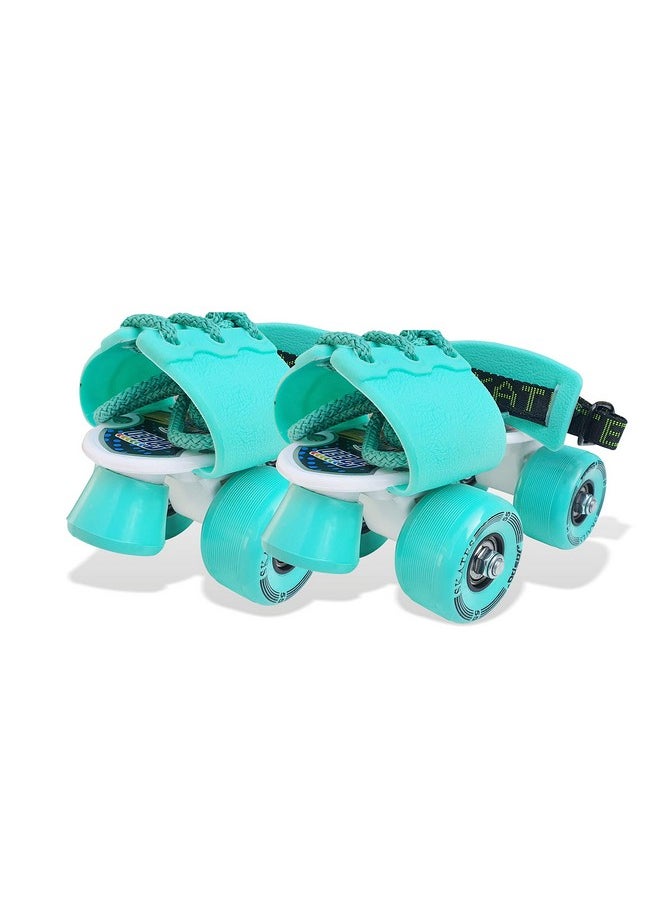 Jaspo Toddlers Baby Kids Junior Eco Adjustable Roller Skates Combo (Suitable For Age Group Up To 5 Years) (Kinder Ride Eco) - Outdoor Wheel, Multicolor