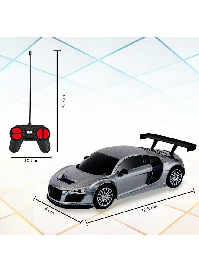 VGRASSP 1:24 Rechargeable Car Toy Super Racing Remote Control Glossy Exterior Smooth Flexible Wheels Equipped with Rechargeable Batteries(Included)- Multicolor (Design 4)