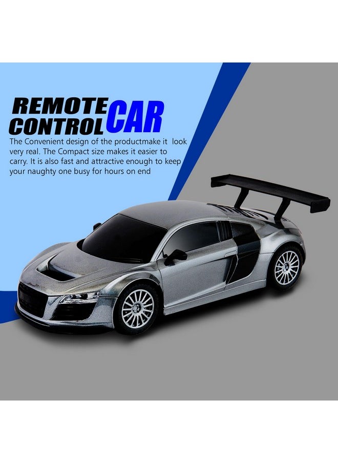 VGRASSP 1:24 Rechargeable Car Toy Super Racing Remote Control Glossy Exterior Smooth Flexible Wheels Equipped with Rechargeable Batteries(Included)- Multicolor (Design 4)